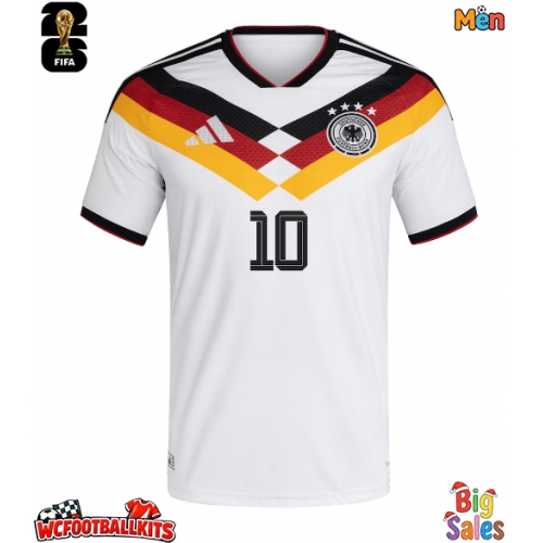Germany Jamal Musiala #10 Replica Home Stadium Shirt World Cup 2026 Short Sleeve